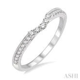 1/4 Ctw Round Cut Diamond Wedding Band in 14K White Gold