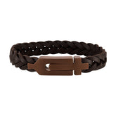 Bulova Leather Classic Jewelry Mens Bracelet