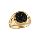 Bulova Sterling Silver 925 Luxury Jewelry Mens Ring
