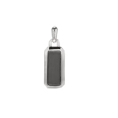 Two Tone Rounded Ractangle Pendant Charm