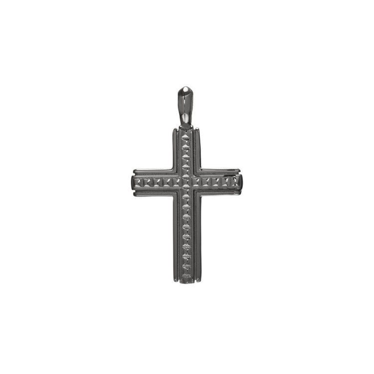 Studded Center Cross Pendant Charm