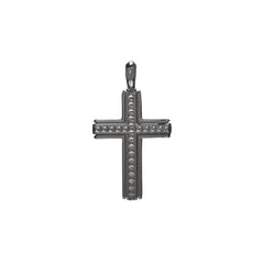 Studded Center Cross Pendant Charm