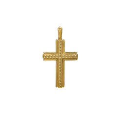 Studded Center Cross Pendant Charm