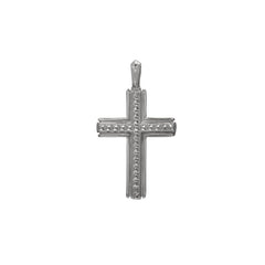 Studded Center Cross Pendant Charm