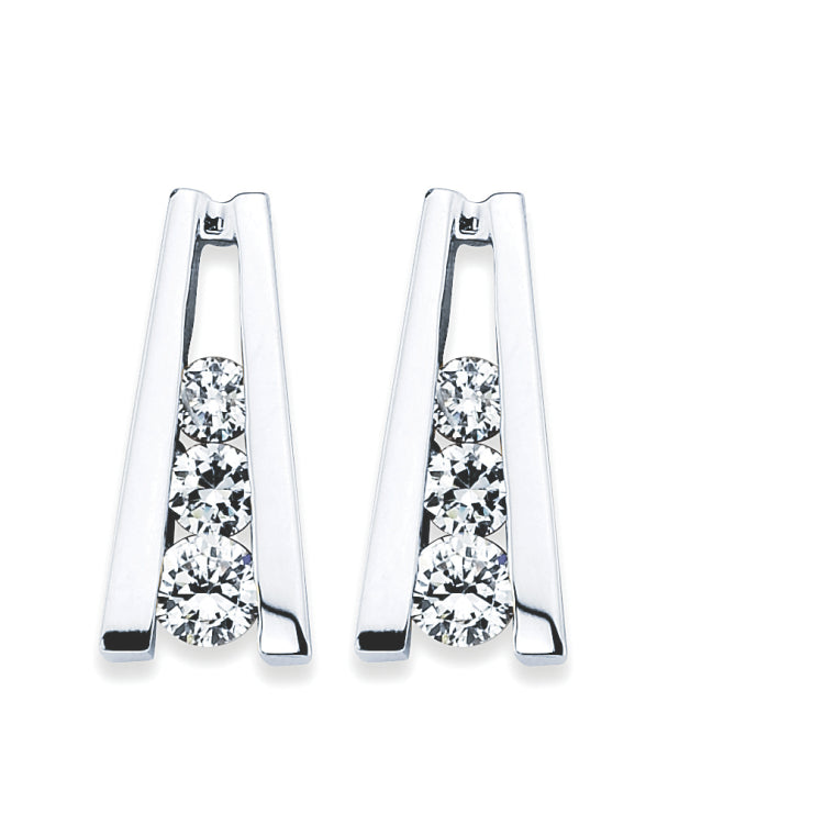 EARRINGS  RD V 0.25