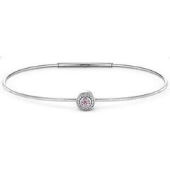 October Birthstone Bangle Bracelet