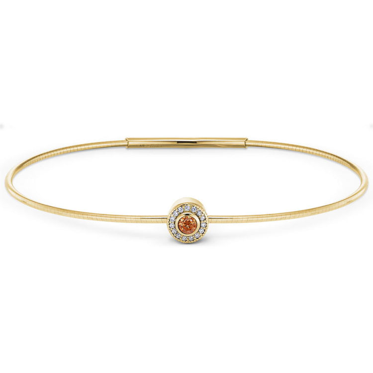 November Birthstone Bangle Bracelet
