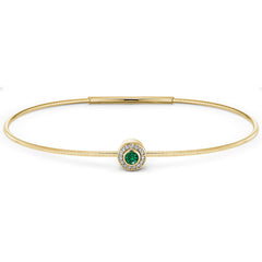 May Birthstone Bangle Bracelet