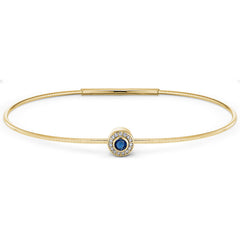 September Birthstone Bangle Bracelet