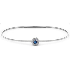 September Birthstone Bangle Bracelet