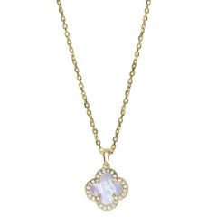 Mother of Pearl Clover Pendant