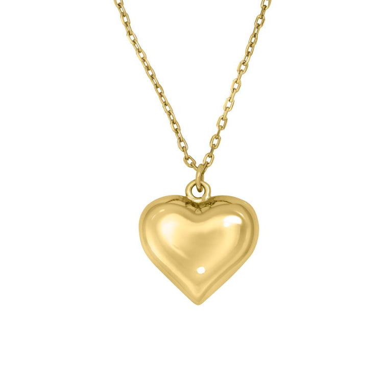 Polished Bubble Heart Pendant