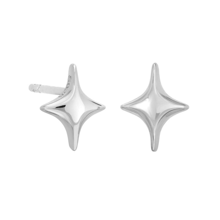 Four Point Star Stud Earrings