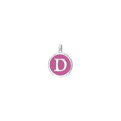 Pink Enamel Initial Charm