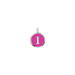 Pink Enamel Initial Charm