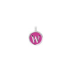 Pink Enamel Initial Charm