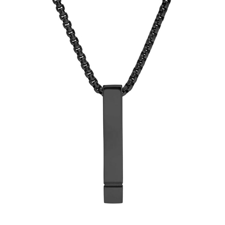 Four Sided Engravable Bar Pendant