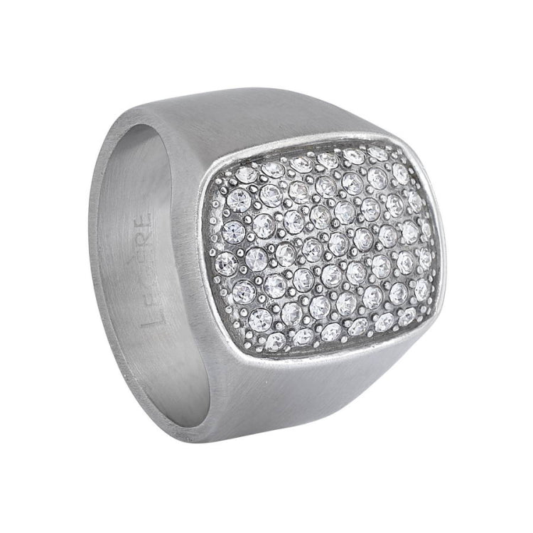 Statement Pave Ring with Simulated Diamonnds