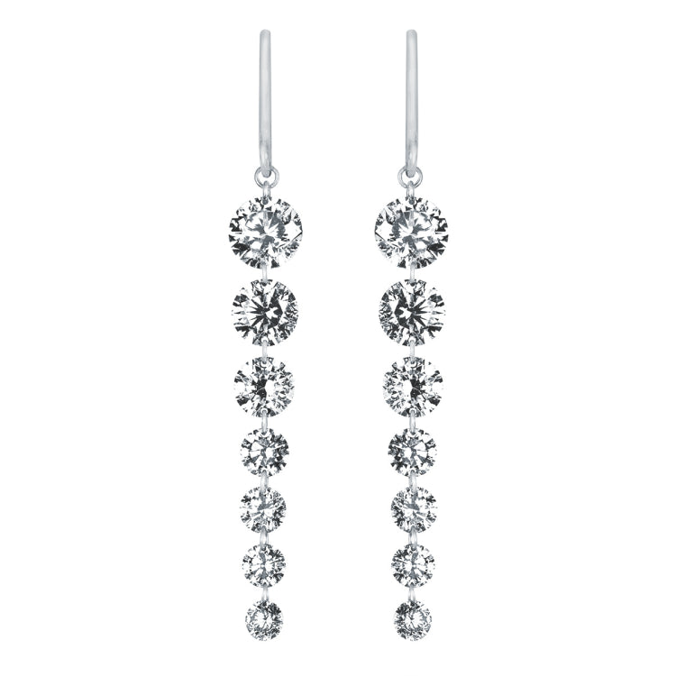 EARRINGS  RD LG Drilled A 3.02
