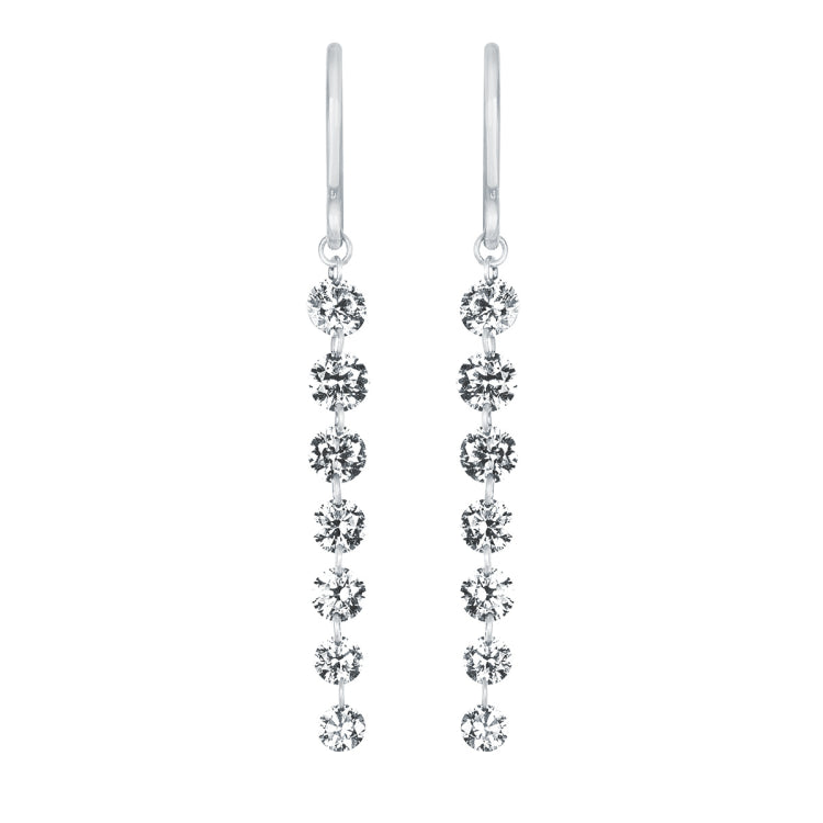 EARRINGS  RD LG Drilled A 1.04