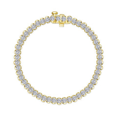5.5 CTW Aria Half- Bezel Tennis Bracelet