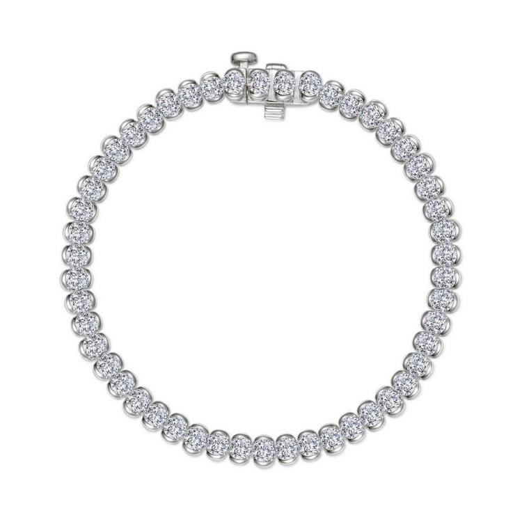 5.5 CTW Aria Half- Bezel Tennis Bracelet