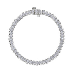 5.5 CTW Aria Half- Bezel Tennis Bracelet