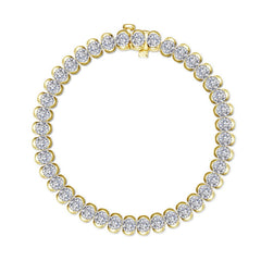 8 CTW Aria Half- Bezel Tennis Bracelet