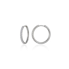 Medium Alina Round Hoop Earrings