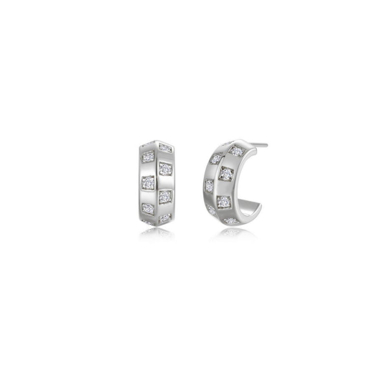 Barrel Beat Huggie Earrings