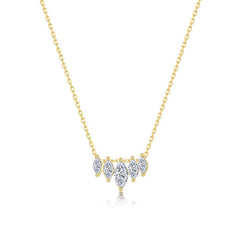 Marquise Crown Ear Jacket Earrings