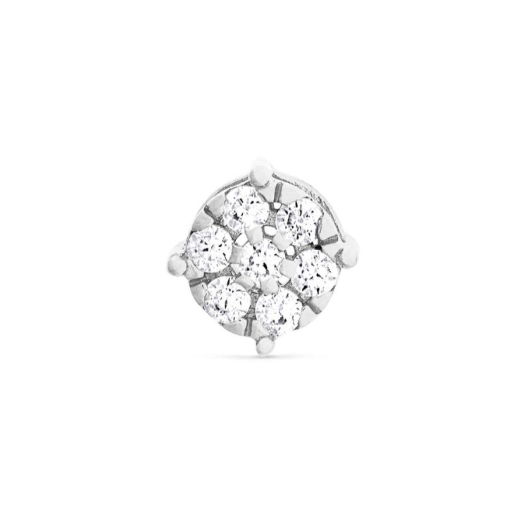 Story Charm - Flower With Simulated Diamonds