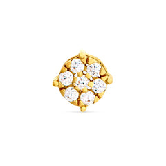Story Charm - Flower with Simulated Diamonds