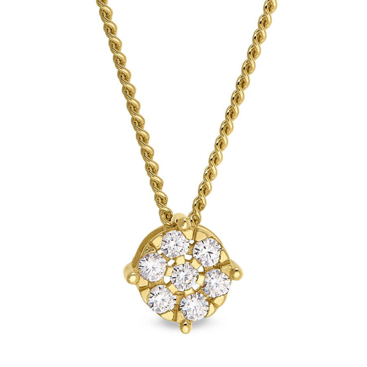 Story Pendant - Flower with Stones