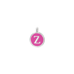 Pink Enamel Initial Charm