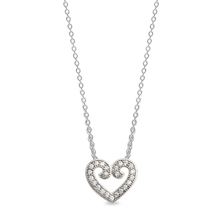 Small Swirled Heart Pendant