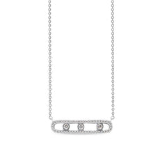 Rectangular Floating Stones Necklace
