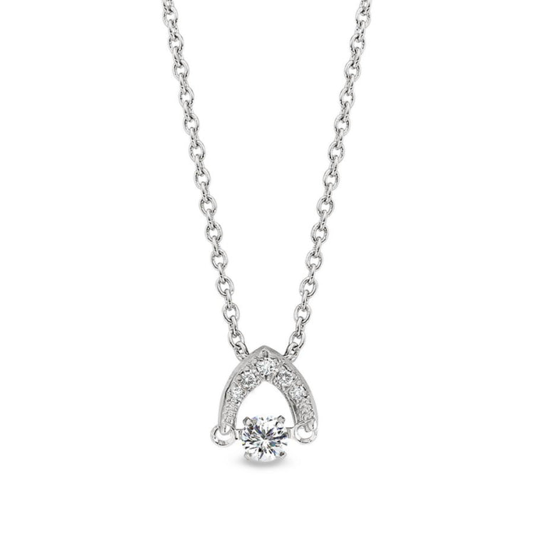Dancing Stone Small Arc Necklace