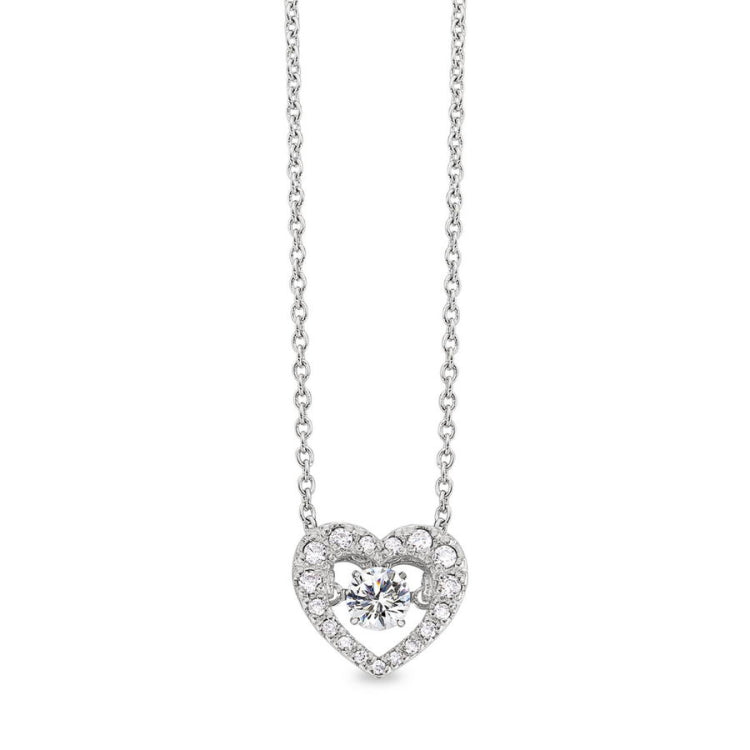 Dancing Stone Heart Necklace