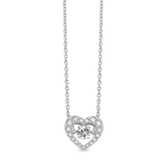 Dancing Stone Heart Necklace