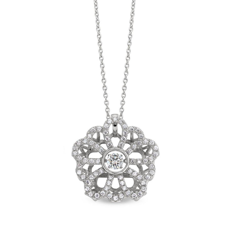 Dancing Stone Flower Pendant