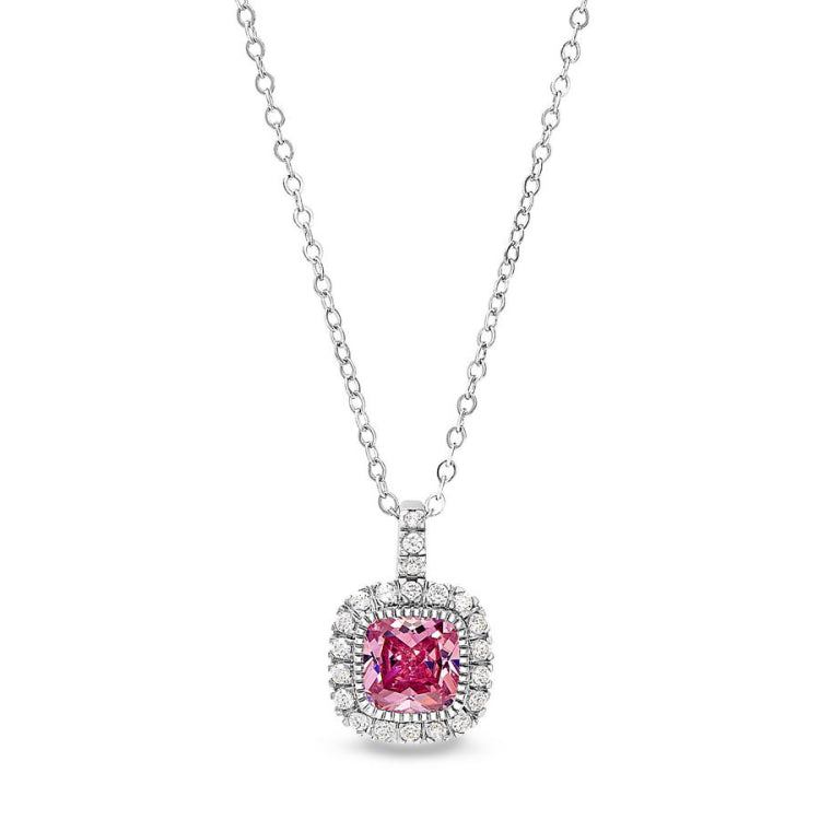 Cushion Cut October Birthstone Pendant