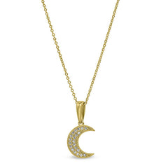 Small Crescent Moon Pendant