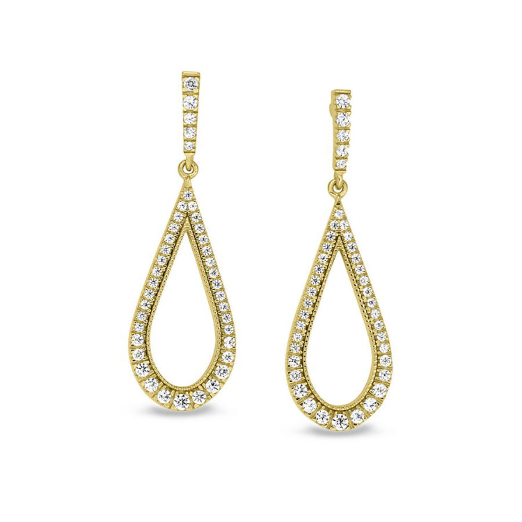 Open Teardrop Earrings