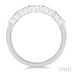 1/2 Ctw 5-Stone Lovebright Round Cut Diamond Band in 14K White Gold