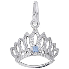 TIARA W/BIRTHSTONE-MAR