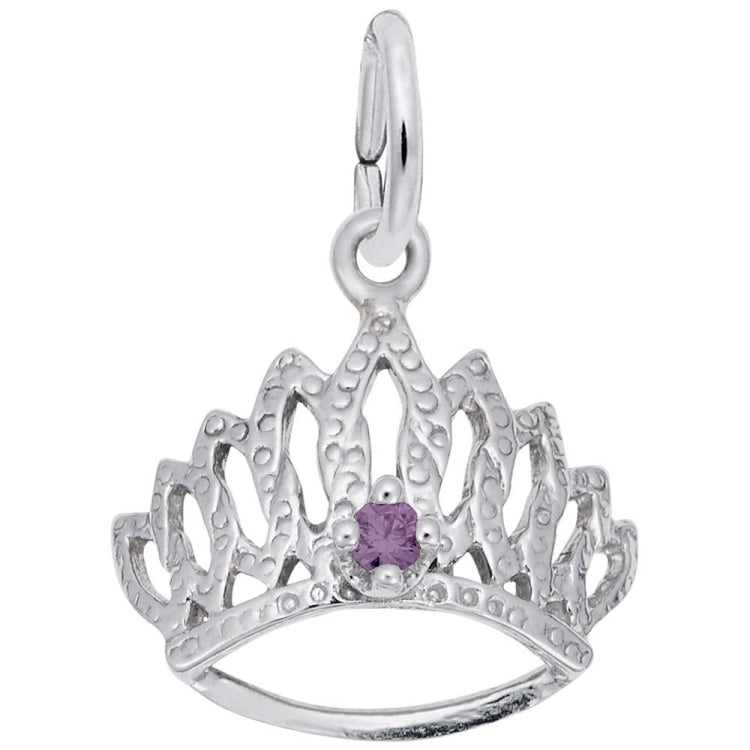 TIARA W/BIRTHSTONE-JUNE