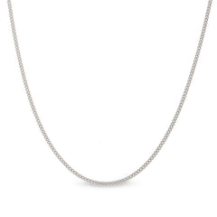 Sterling Silver 1mm Curb Chain