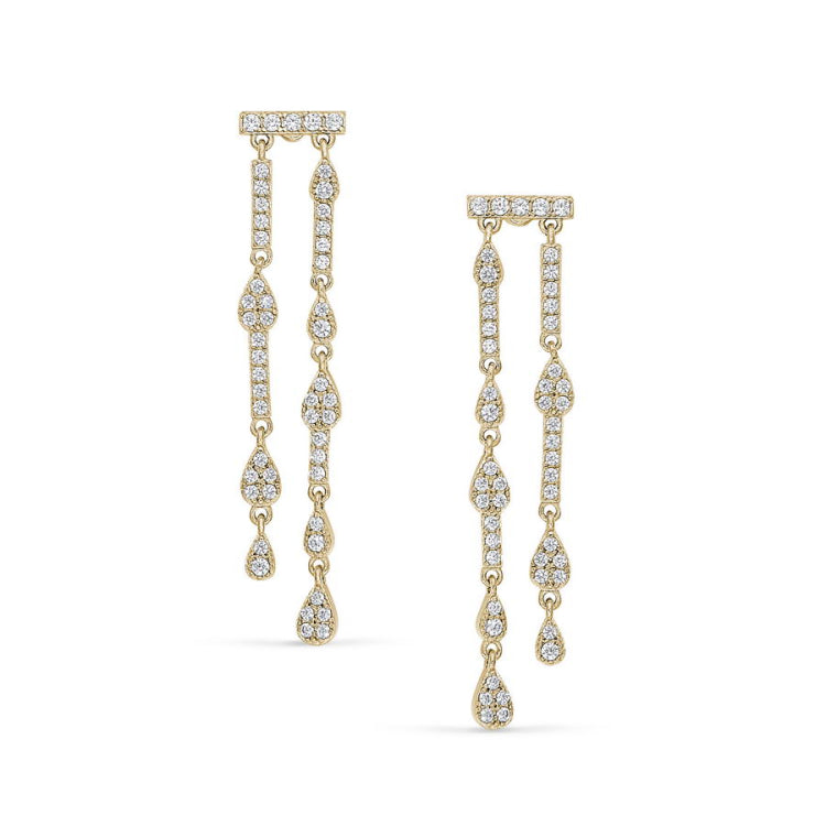 Two Row Drop Earrings