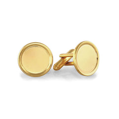 Round Rimmed Polished Cufflinks